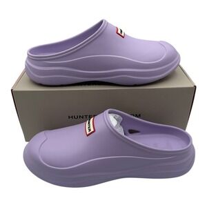 Hunter Elana Clogs Womens Sz 10 M Light Purple Slip On Shoes